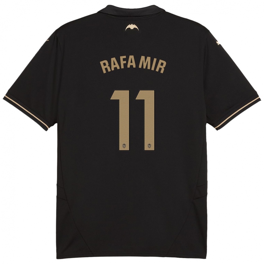 Heren Rafa Mir #11 Zwart Uitshirt Uittenue 2024/25 T-Shirt