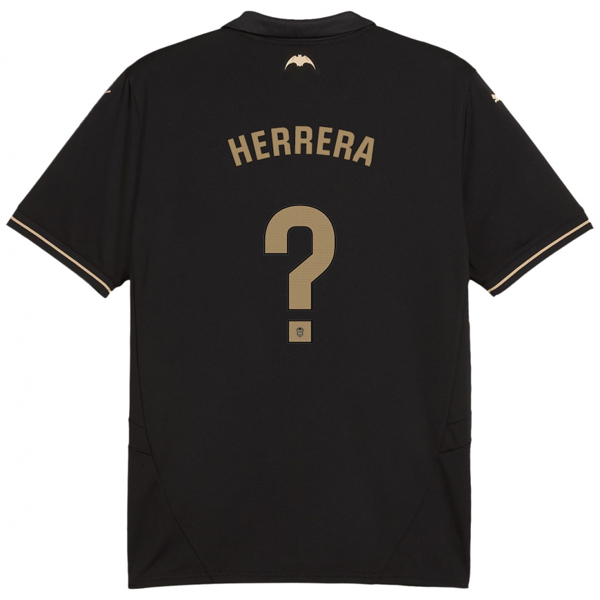 Heren Iker Herrera #0 Zwart Uitshirt Uittenue 2024/25 T-Shirt