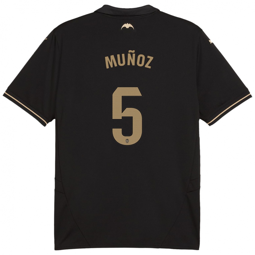 Heren Iván Muñoz #5 Zwart Uitshirt Uittenue 2024/25 T-Shirt