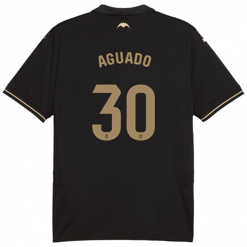 Heren Julia Aguado #30 Zwart Uitshirt Uittenue 2024/25 T-Shirt