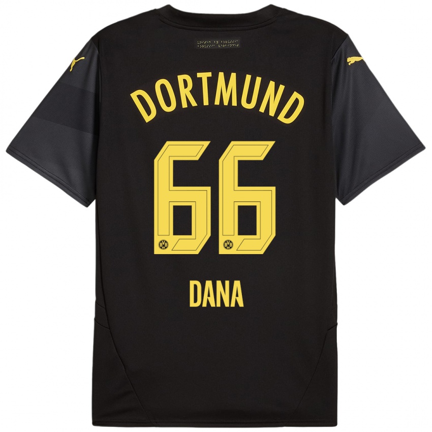 Heren Bleckmann Dana #66 Zwart Geel Uitshirt Uittenue 2024/25 T-Shirt