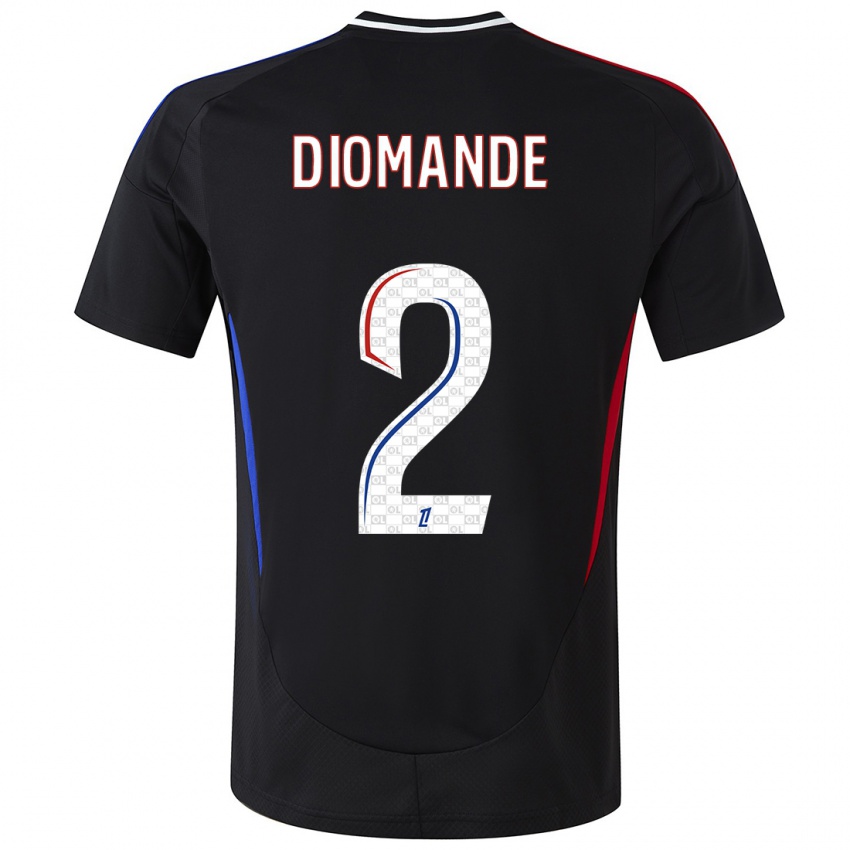 Heren Sinaly Diomande #2 Zwart Uitshirt Uittenue 2024/25 T-Shirt