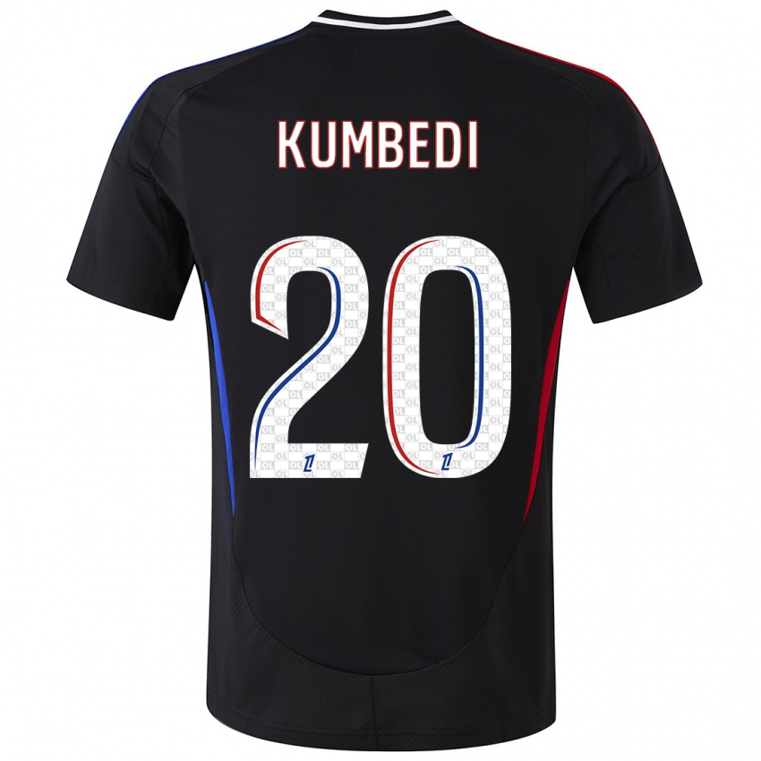 Heren Saël Kumbedi #20 Zwart Uitshirt Uittenue 2024/25 T-Shirt