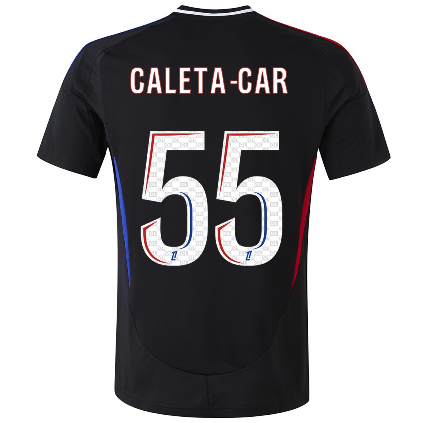 Heren Duje Caleta-Car #55 Zwart Uitshirt Uittenue 2024/25 T-Shirt