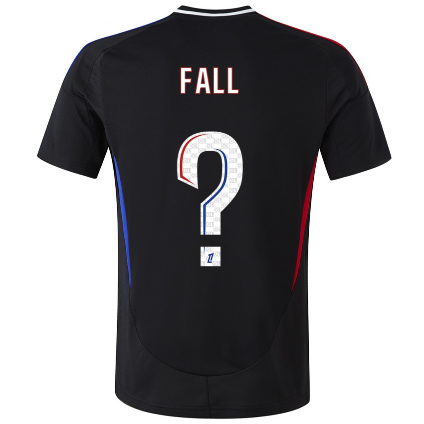 Heren Ibrahima Fall #0 Zwart Uitshirt Uittenue 2024/25 T-Shirt