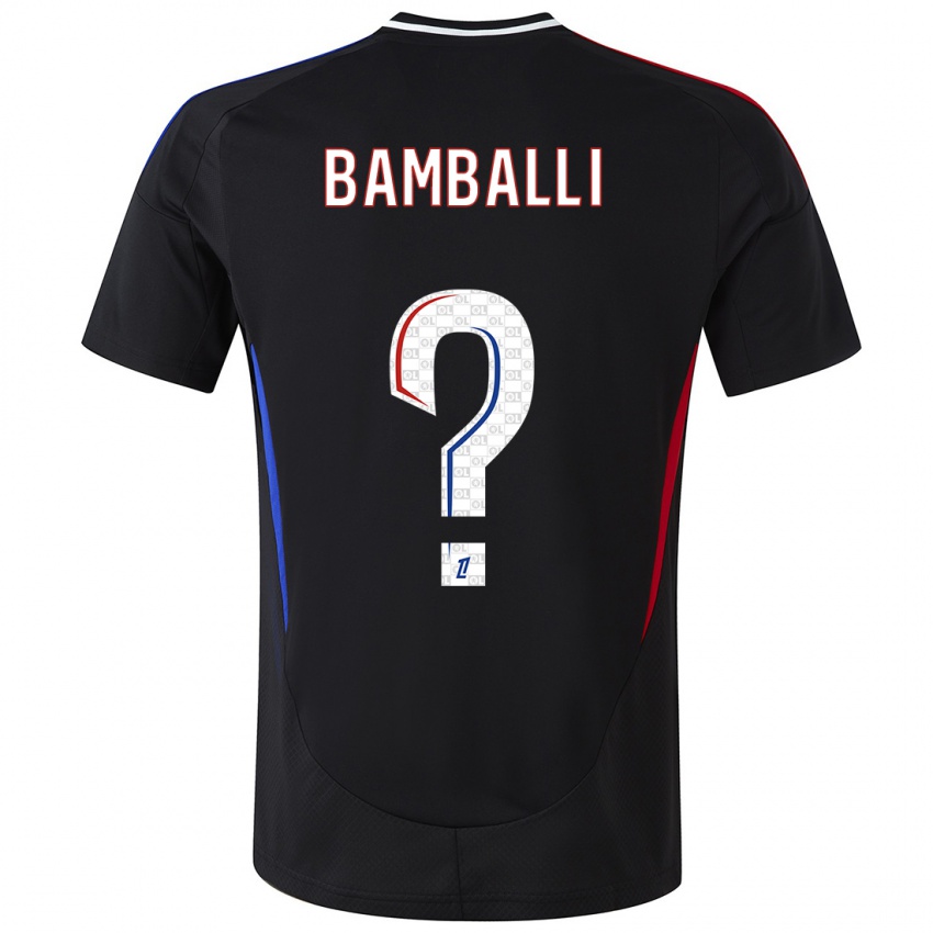 Heren Léo Bamballi #0 Zwart Uitshirt Uittenue 2024/25 T-Shirt