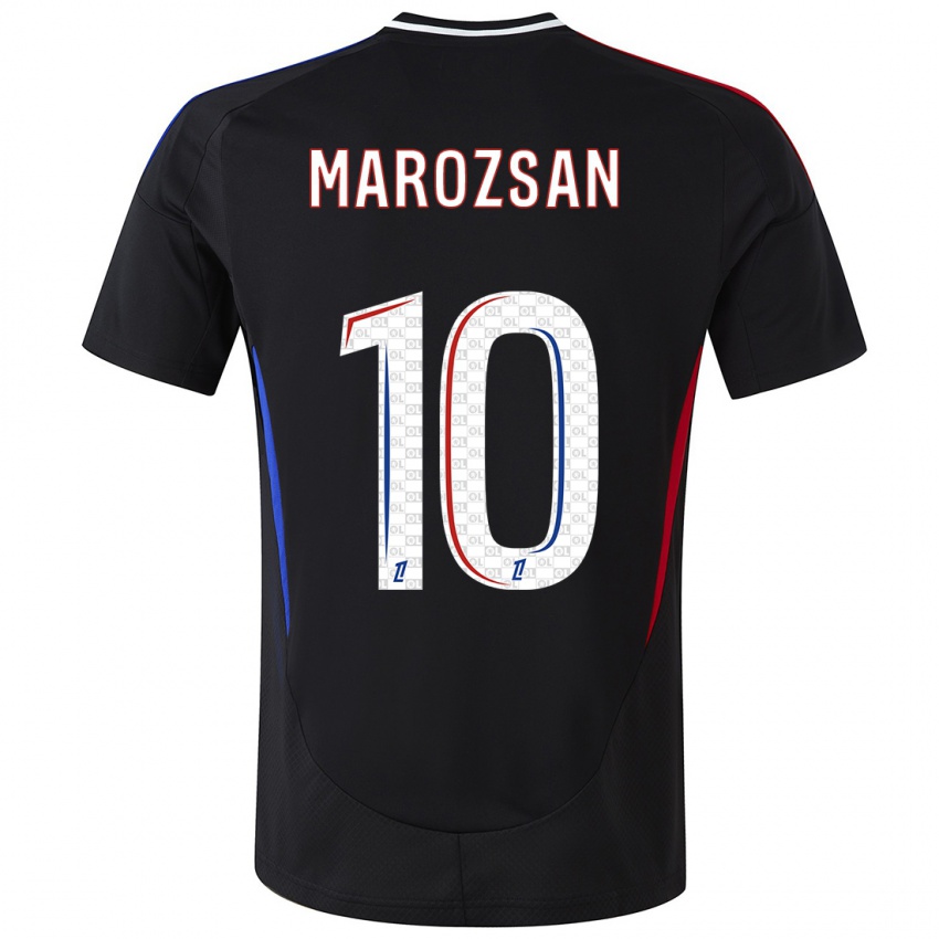 Heren Dzsenifer Marozsan #10 Zwart Uitshirt Uittenue 2024/25 T-Shirt