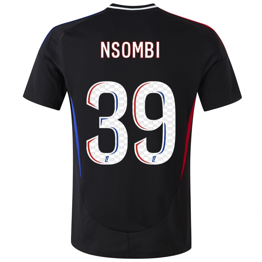 Heren Gael Nsombi #39 Zwart Uitshirt Uittenue 2024/25 T-Shirt