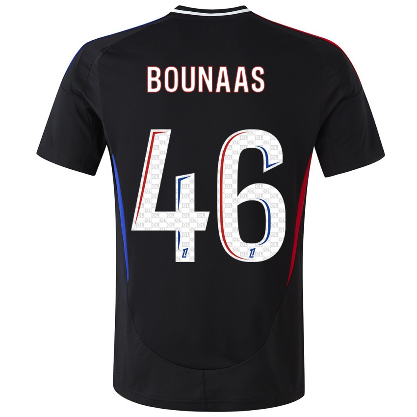 Heren Idris Bounaas #46 Zwart Uitshirt Uittenue 2024/25 T-Shirt