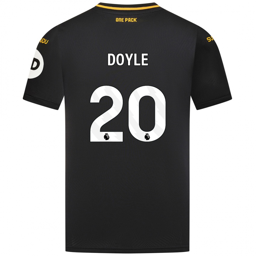 Heren Tommy Doyle #20 Zwart Uitshirt Uittenue 2024/25 T-Shirt