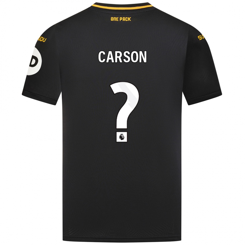 Heren Hayden Carson #0 Zwart Uitshirt Uittenue 2024/25 T-Shirt