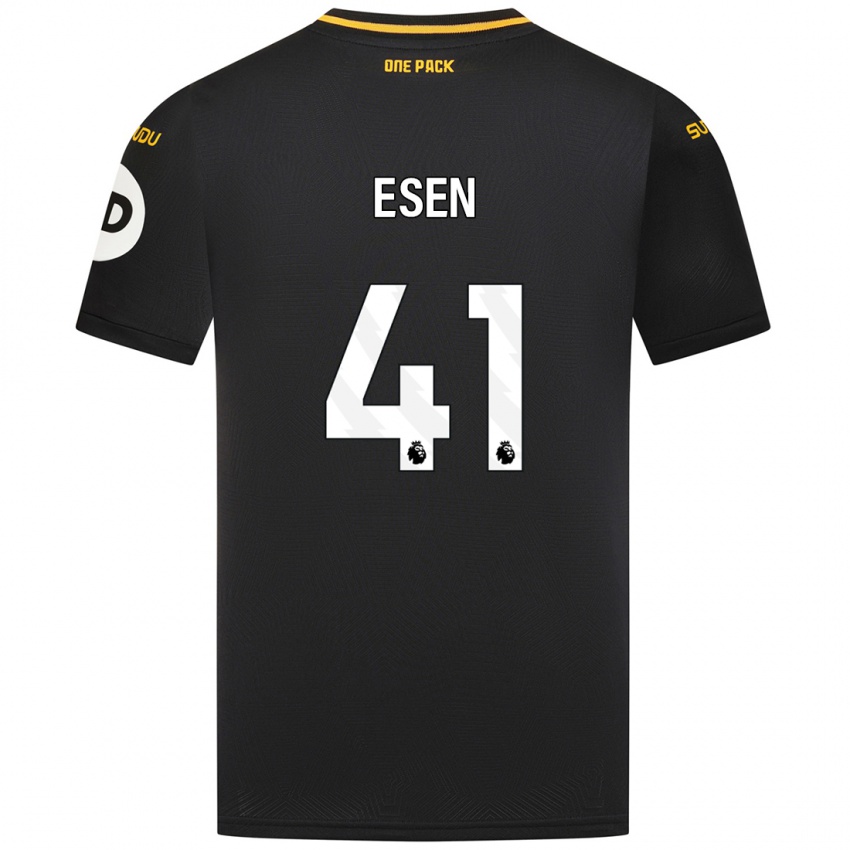 Heren Josh Esen #41 Zwart Uitshirt Uittenue 2024/25 T-Shirt