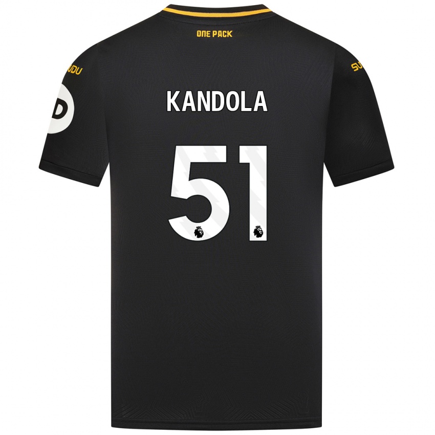 Heren Kam Kandola #51 Zwart Uitshirt Uittenue 2024/25 T-Shirt