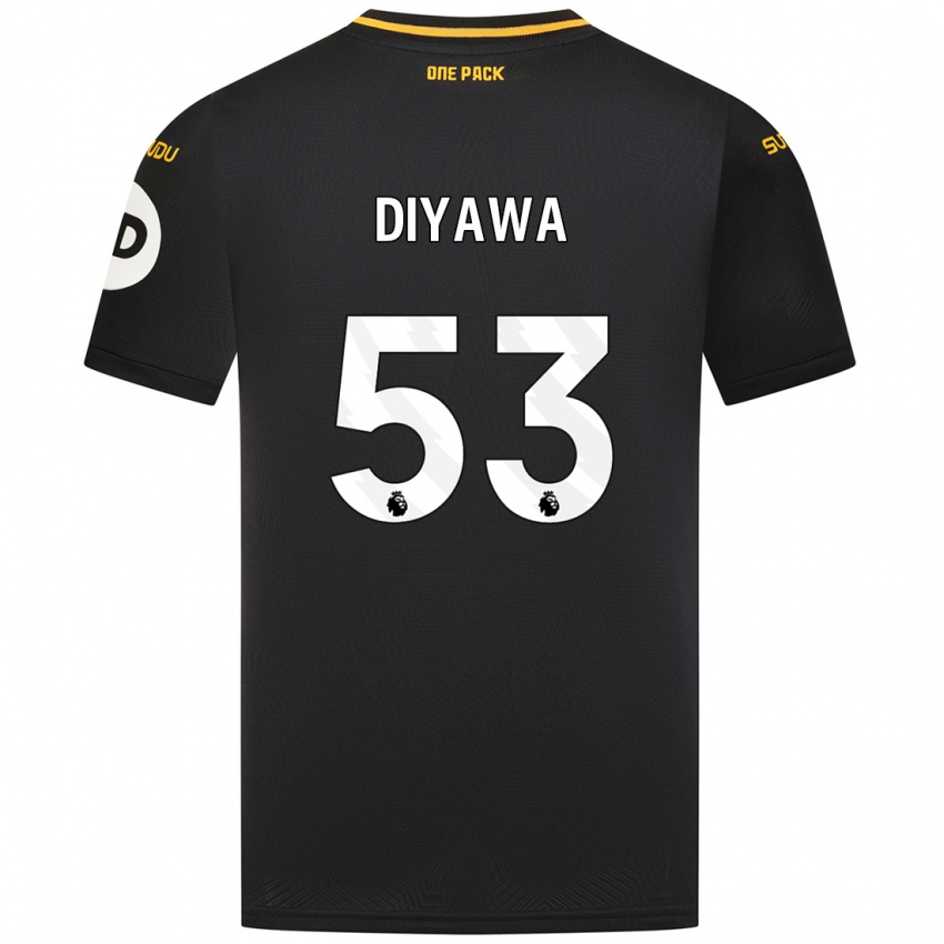 Heren Aaron Keto-Diyawa #53 Zwart Uitshirt Uittenue 2024/25 T-Shirt