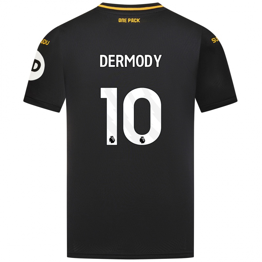 Heren Helen Dermody #10 Zwart Uitshirt Uittenue 2024/25 T-Shirt