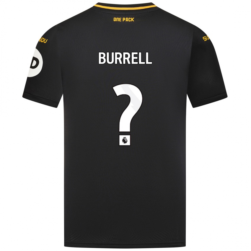 Heren Ackeme Francis-Burrell #0 Zwart Uitshirt Uittenue 2024/25 T-Shirt