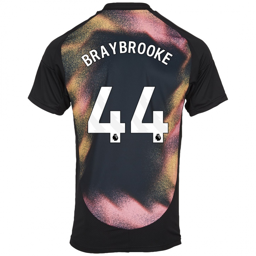 Heren Sammy Braybrooke #44 Zwart Wit Uitshirt Uittenue 2024/25 T-Shirt