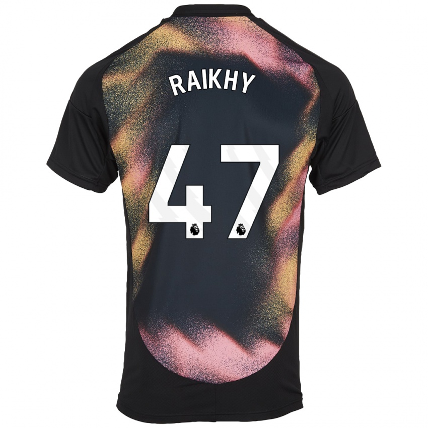 Heren Arjan Raikhy #47 Zwart Wit Uitshirt Uittenue 2024/25 T-Shirt