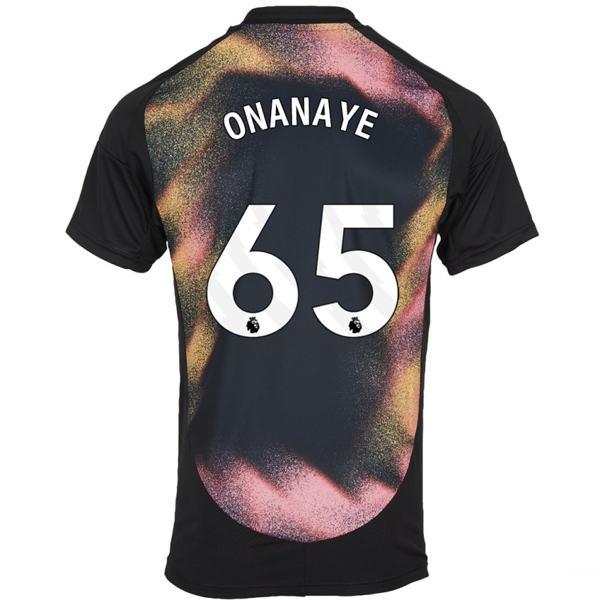 Heren Toby Onanaye #65 Zwart Wit Uitshirt Uittenue 2024/25 T-Shirt