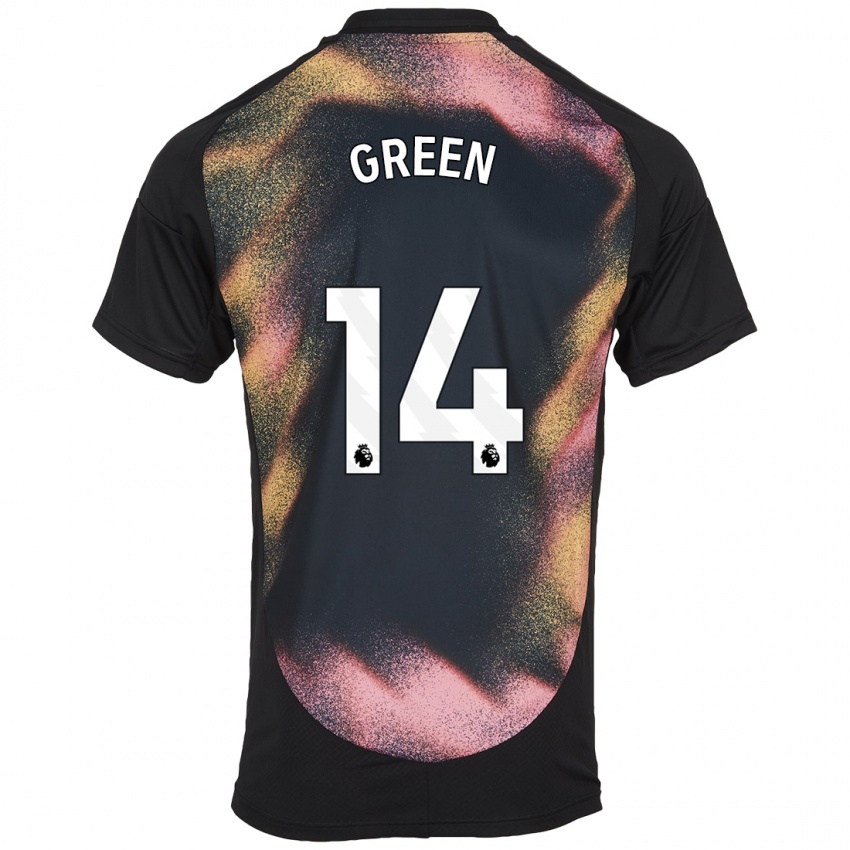 Heren Josie Green #14 Zwart Wit Uitshirt Uittenue 2024/25 T-Shirt