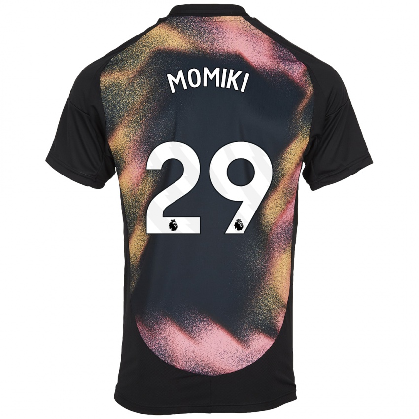 Heren Yuka Momiki #29 Zwart Wit Uitshirt Uittenue 2024/25 T-Shirt