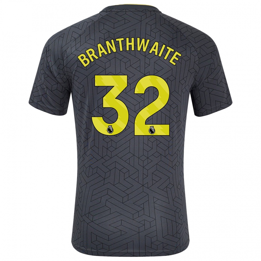 Heren Jarrad Branthwaite #32 Zwart Geel Uitshirt Uittenue 2024/25 T-Shirt