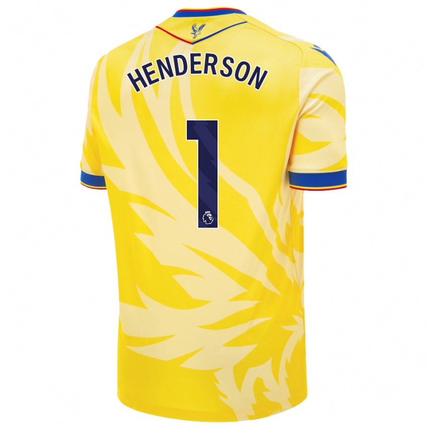 Heren Dean Henderson #1 Geel Uitshirt Uittenue 2024/25 T-Shirt