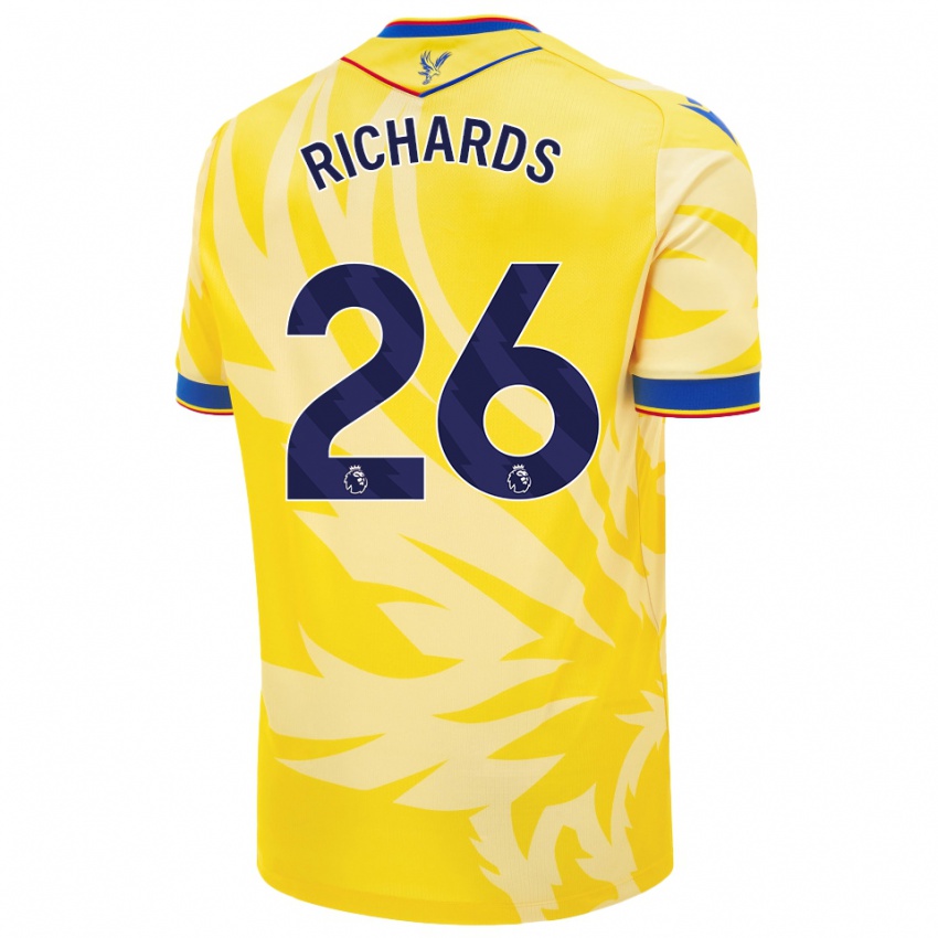 Heren Chris Richards #26 Geel Uitshirt Uittenue 2024/25 T-Shirt