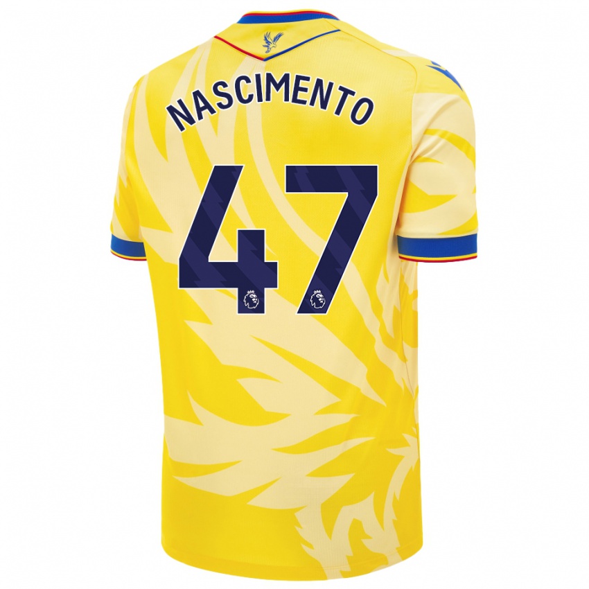 Heren Adler Nascimento #47 Geel Uitshirt Uittenue 2024/25 T-Shirt