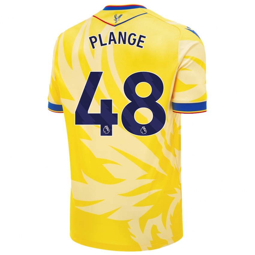 Heren Luke Plange #48 Geel Uitshirt Uittenue 2024/25 T-Shirt