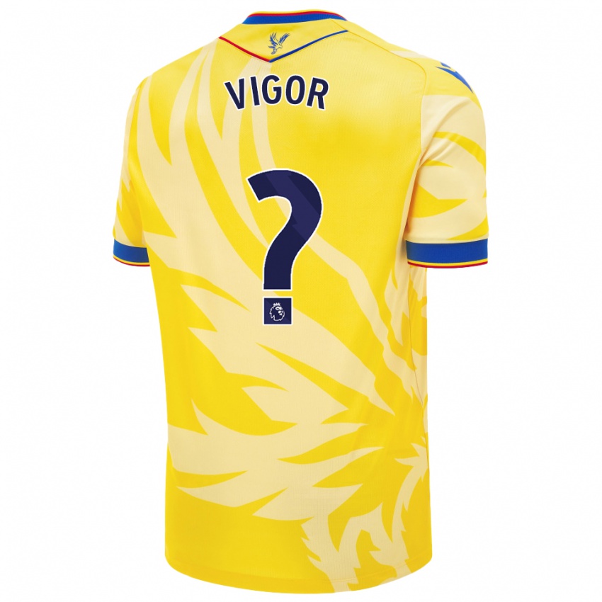 Heren Matthew Vigor #0 Geel Uitshirt Uittenue 2024/25 T-Shirt