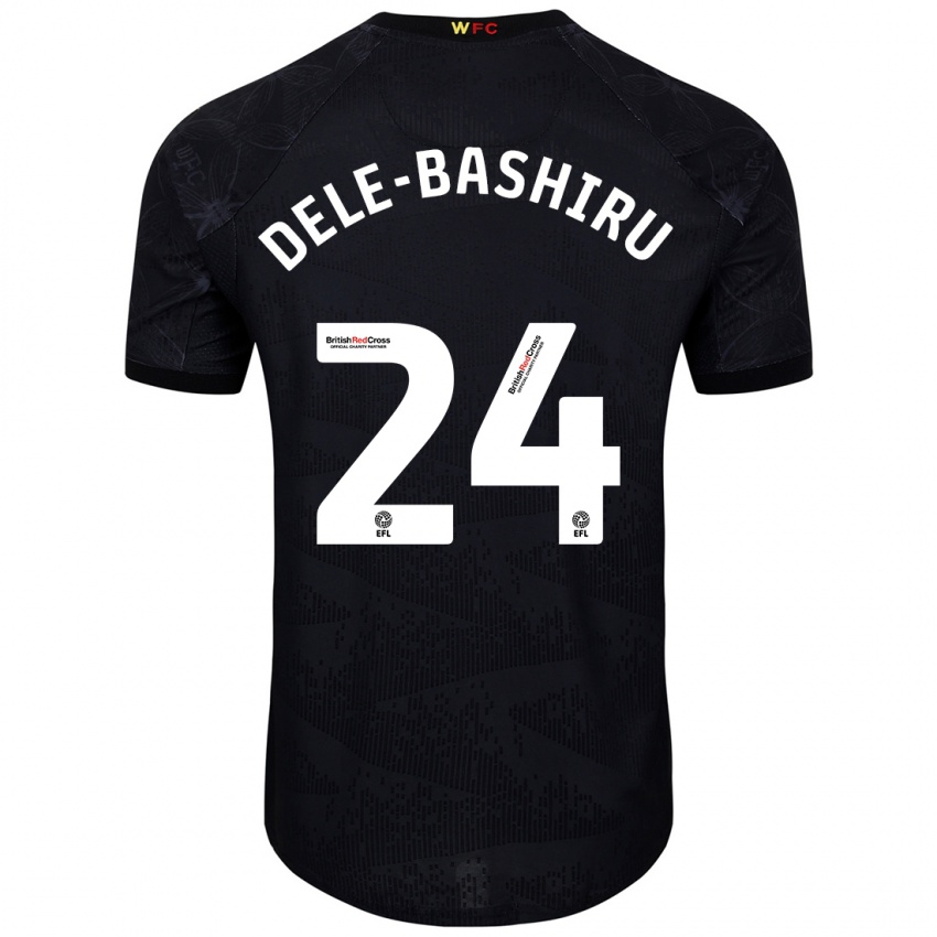 Heren Tom Dele-Bashiru #24 Zwart Wit Uitshirt Uittenue 2024/25 T-Shirt