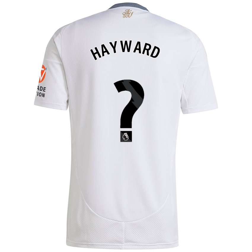 Heren Vinnie Hayward #0 Wit Uitshirt Uittenue 2024/25 T-Shirt