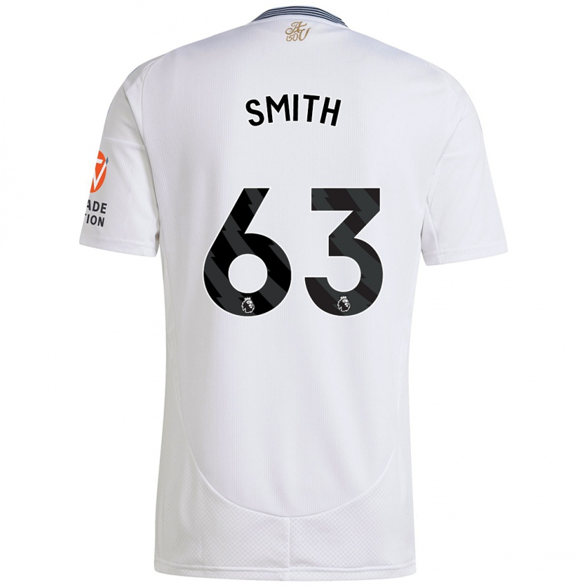 Heren Kerr Smith #63 Wit Uitshirt Uittenue 2024/25 T-Shirt