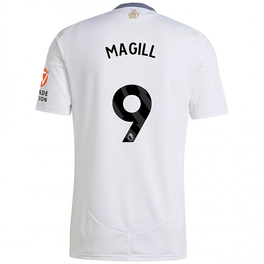 Heren Simone Magill #9 Wit Uitshirt Uittenue 2024/25 T-Shirt