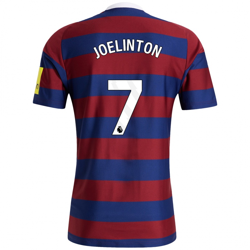 Heren Joelinton #7 Bordeauxrood Marineblauw Uitshirt Uittenue 2024/25 T-Shirt