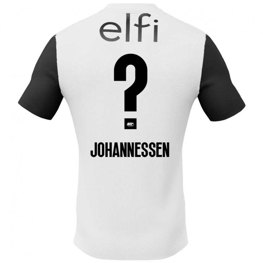 Heren Tómas Johannessen #0 Wit Zwart Uitshirt Uittenue 2024/25 T-Shirt