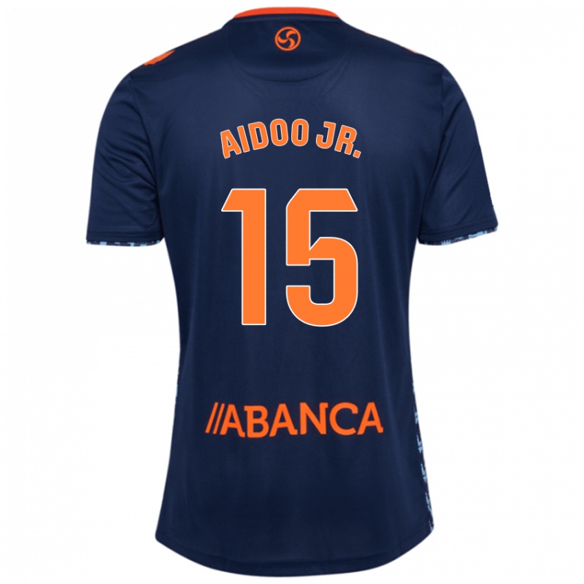 Heren Joseph Aidoo #15 Marineblauw Uitshirt Uittenue 2024/25 T-Shirt