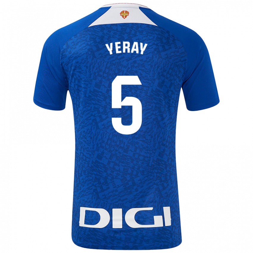 Heren Yeray Alvarez #5 Koningsblauw Uitshirt Uittenue 2024/25 T-Shirt