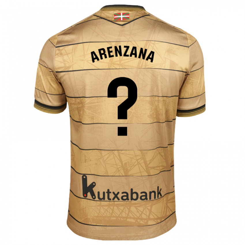 Heren Pablo Arenzana #0 Bruin Uitshirt Uittenue 2024/25 T-Shirt