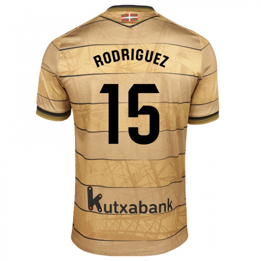 Heren Peru Rodriguez #15 Bruin Uitshirt Uittenue 2024/25 T-Shirt