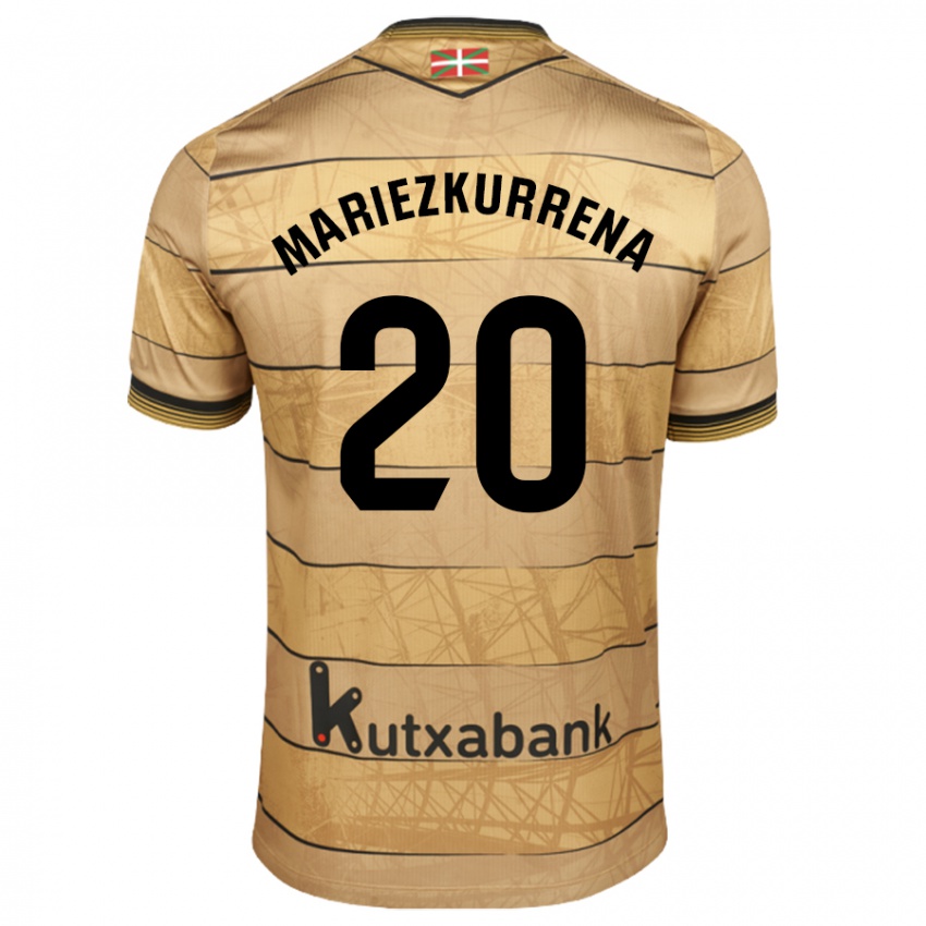 Heren Arkaitz Mariezkurrena #20 Bruin Uitshirt Uittenue 2024/25 T-Shirt