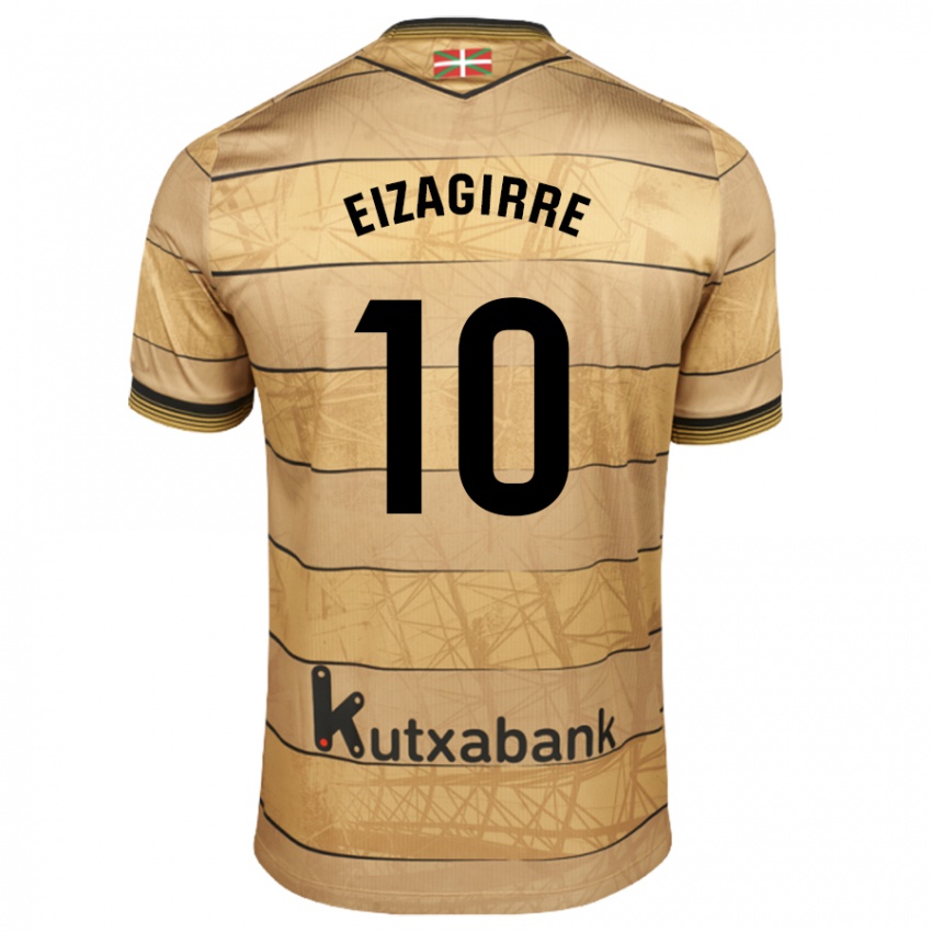 Heren Nerea Eizagirre Lasa #10 Bruin Uitshirt Uittenue 2024/25 T-Shirt