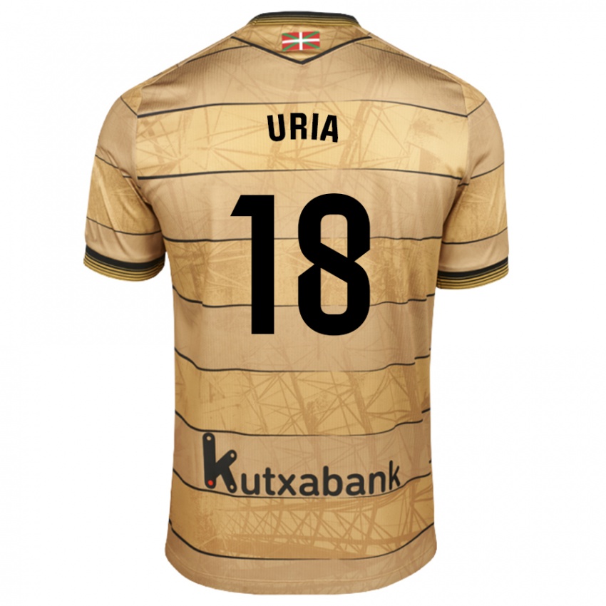 Heren Mirari Uria Gabilondo #18 Bruin Uitshirt Uittenue 2024/25 T-Shirt