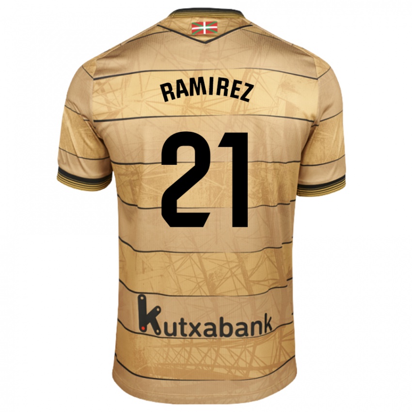 Heren Emma Ramírez #21 Bruin Uitshirt Uittenue 2024/25 T-Shirt