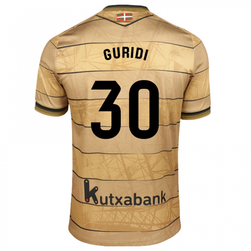 Heren Elene Guridi Mesonero #30 Bruin Uitshirt Uittenue 2024/25 T-Shirt