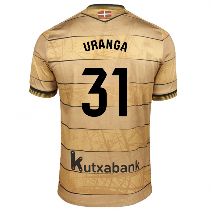 Heren Haizea Uranga Agirre #31 Bruin Uitshirt Uittenue 2024/25 T-Shirt