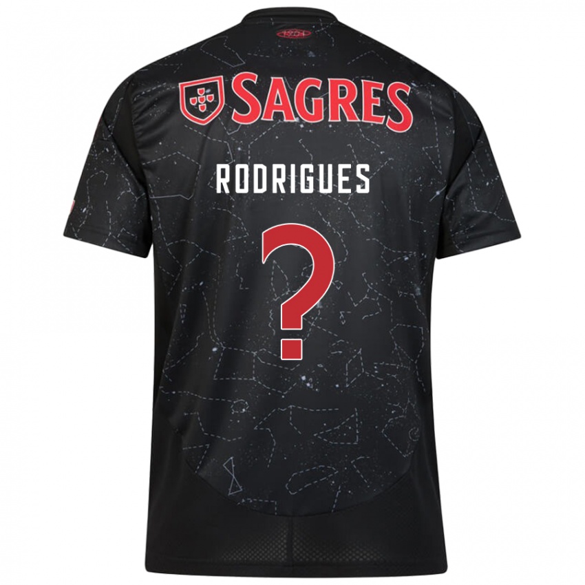 Heren Miguel Rodrigues #0 Zwart Rood Uitshirt Uittenue 2024/25 T-Shirt