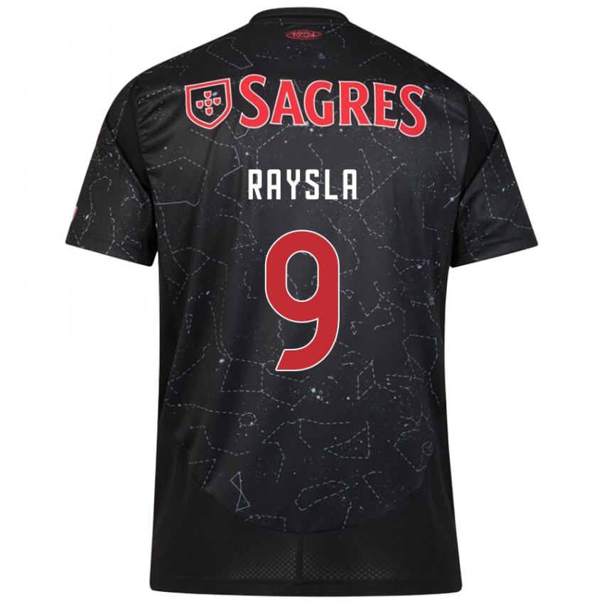 Heren Nycole Raysla #9 Zwart Rood Uitshirt Uittenue 2024/25 T-Shirt