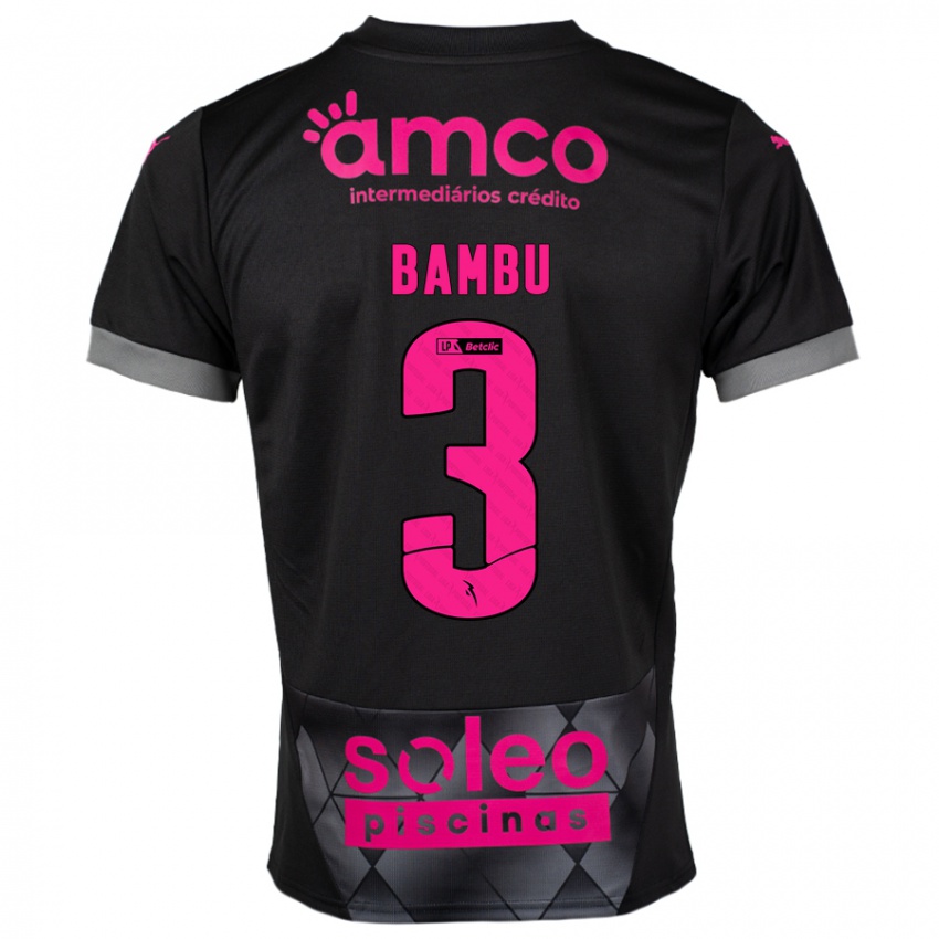 Heren Robson Bambu #3 Zwart Roze Uitshirt Uittenue 2024/25 T-Shirt